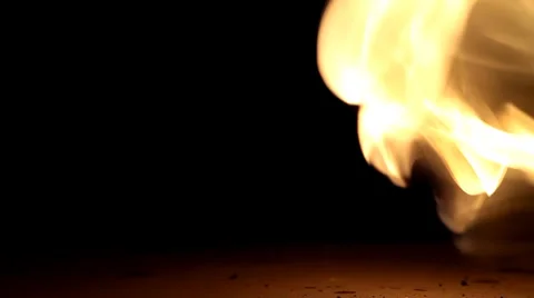 Fire balls explosion shooting Stock Footage 36438193