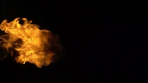 Fire Balls Side View Video stock 152310285