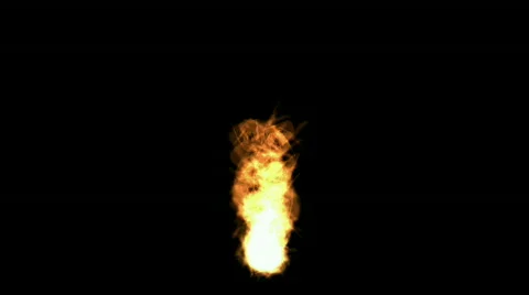 Fire ball,war scene,dazzling hellfire. Stock Footage 783032
