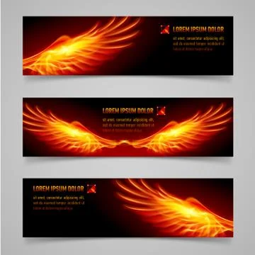 Fire baner Stock Illustration