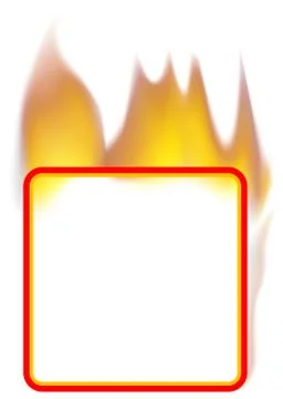 Fire Banner Stock Illustration