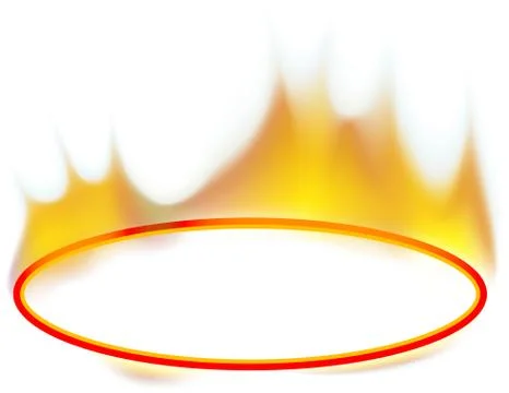 Fire Banner Stock Illustration