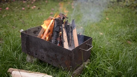 Fire Barbecue 動画素材 81109310