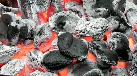 Fire barbeque Stock Footage