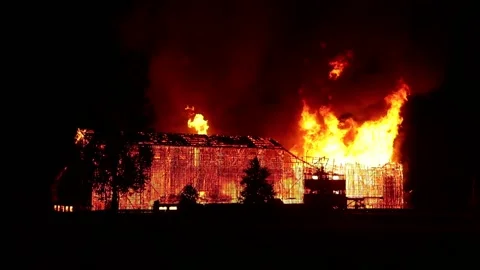 Fire barn 動画素材 165289592