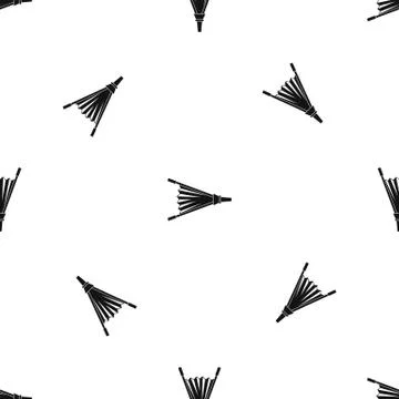 Fire bellows pattern seamless black Stock Illustration