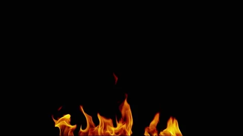 Fire Black Background 4K Stock-Footage 231548762