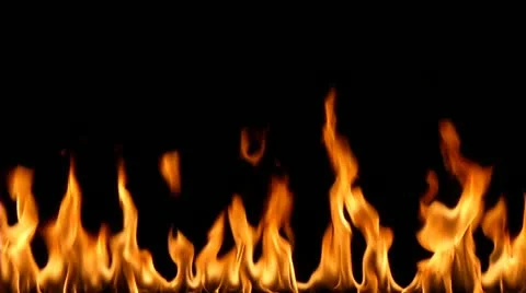 Fire, black background Vídeo Stock 21845180