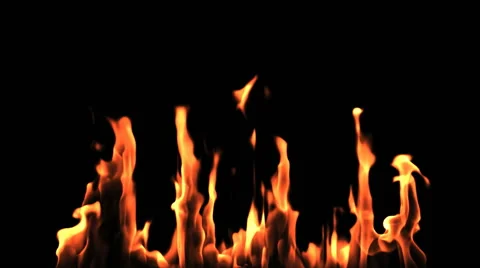 Fire On Black Background 스톡 동영상 54770533