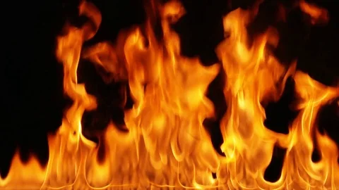 Fire on the black background 動画素材 84841207