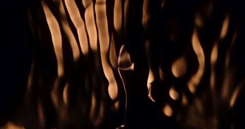 Fire On A Black Background Stock Footage 159002865