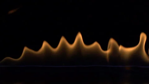  Fire On Black Background Stock-Footage 210540696