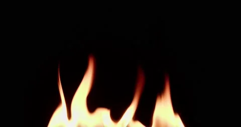 Fire on a black background Video stock 238777067