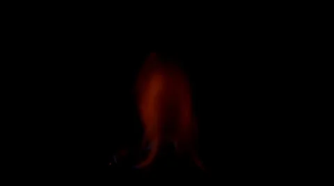 Fire on black Stock Footage 36438315