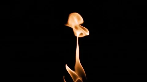 Fire on Black Stock Footage 81687203