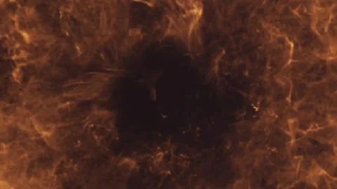 Fire Blast Burst Burning Frame 4K Overlay Effect Stock Footage 289913368