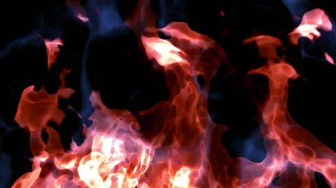 Fire blast in front of camera Stock Footage 48906562