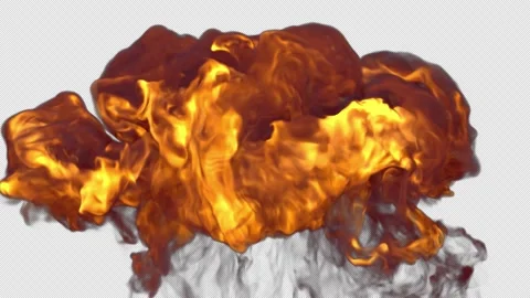 Fire Blast Slow Motion Stock Footage 157375976
