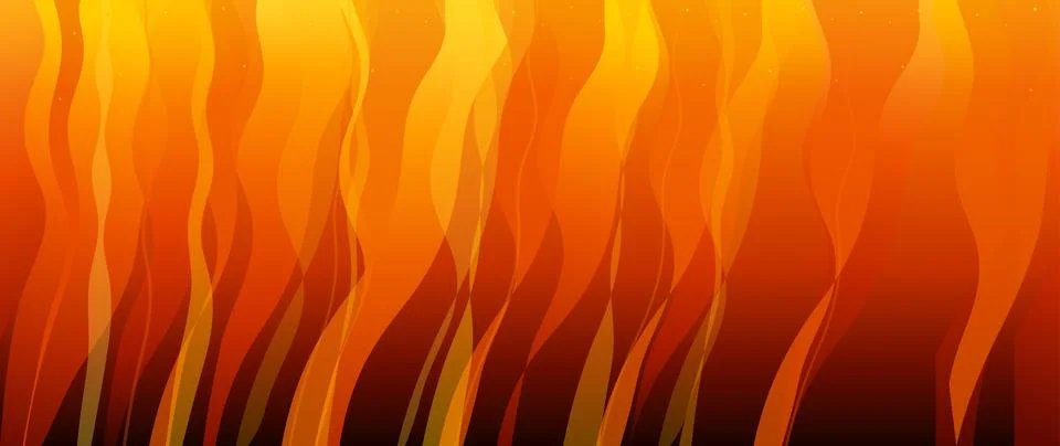 Fire Blaze Background Vector Burning Flame Inferno Design Stock Illustration