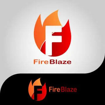 FIRE BLAZE LOGO 2 Stock Illustration