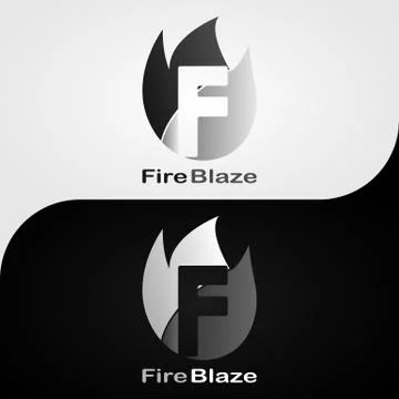 FIRE BLAZE LOGO 4 Stock Illustration