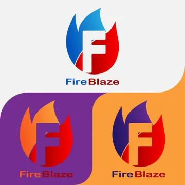 FIRE BLAZE LOGO 5 Stock Illustration