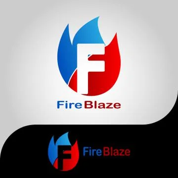FIRE BLAZE LOGO Stock Illustration