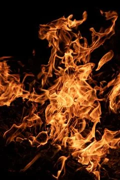 Fire Blaze Texture. Glowing Flame Background. Burning Fire Overlay. Fiery V.. Stock Photos