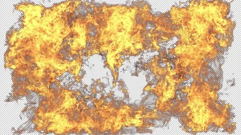 Fire Blazing Video stock 158376043