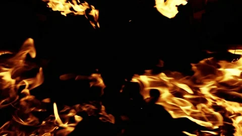 Fire blazing seamless loop in slow motion isolated seamless loop. Stock Footage 113263851