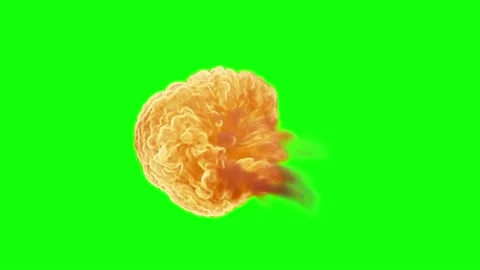 Fire blow Ball Explosion, Ring of Fire flaming 3d render Video stock 137458341