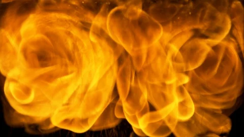 Fire blow from bottom 01 Stock Footage 119393985
