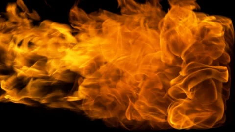 Fire blow from left 05 Stock Footage 119394108