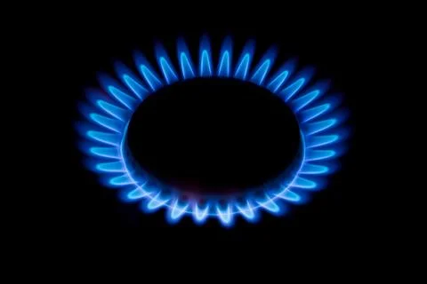 Fire. blue flame Stockfoto's