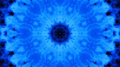 Fire with blue flames on a black background. Burning fire flame. Abstract fir Stock Illustration