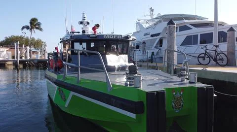 Fire boat Stock Photos