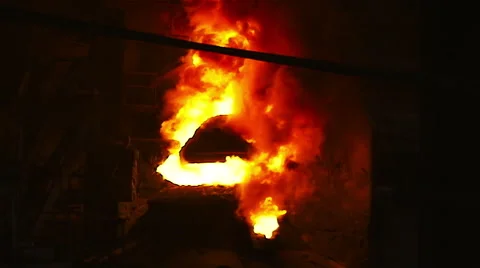 Fire from the BOF Stock Footage 55516362