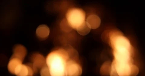 Fire bokeh with bright red and orange circles. Beautiful fire background Stock Footage 116046690