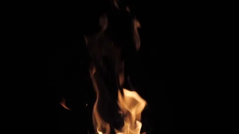 Fire bonfire burning for barbecue Видео 106092632