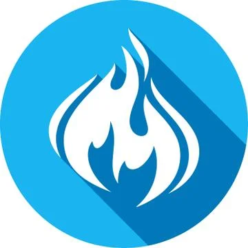 Fire bonfire flame circle shape Illustrazione stock