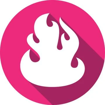 Fire bonfire flame circle shape Illustrazione stock