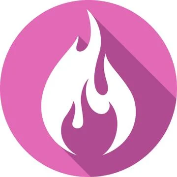 Fire bonfire flame circle shape Illustrazione stock
