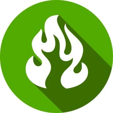 Fire bonfire flame circle shape Illustrazione stock