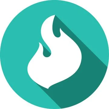 Fire bonfire flame circle shape Illustrazione stock