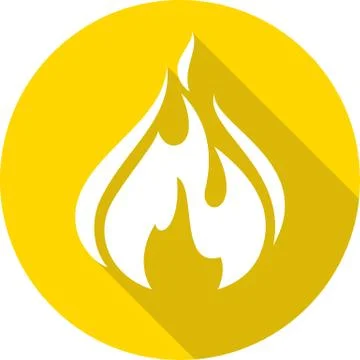 Fire bonfire flame circle shape Illustrazione stock
