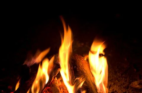 Fire bonfire. Foto stock