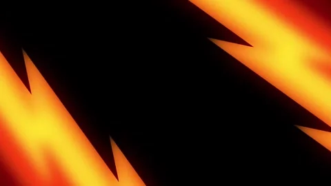 Fire Border Frame with Orange Glowing Gradient and Central Copyspace Loop Stock Footage 333895212
