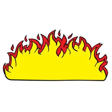 Fire border Stock Illustration