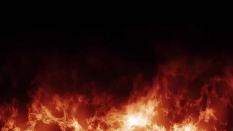 Fire Bottom Rising Flame Motion Effect Stockbeeldmateriaal 346500831