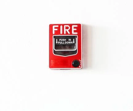 Fire break glass Foto stock